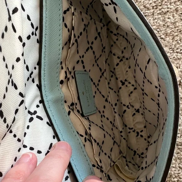 Kate Spade Sally Newbury Lane Mini Tiffany Blue Square Latch Crossbody - Picture 4 of 8